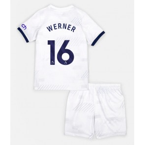 Tottenham Hotspur Timo Werner #16 Hemmaställ Barn 2023-24 Kortärmad (+ Korta byxor)